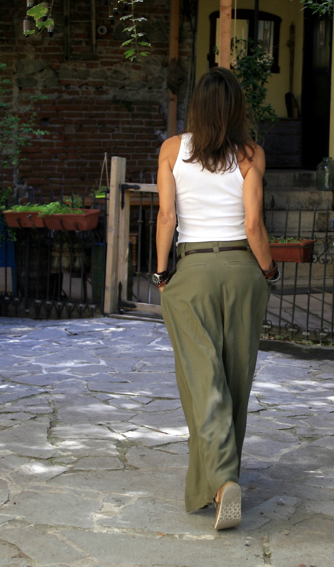 Pants - black from cold wool. We make it according to individual sizes.