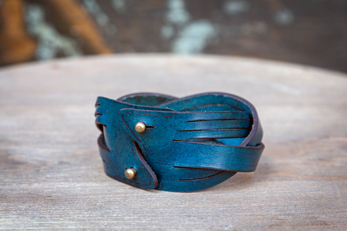 Natural leather bracelet INFINITY