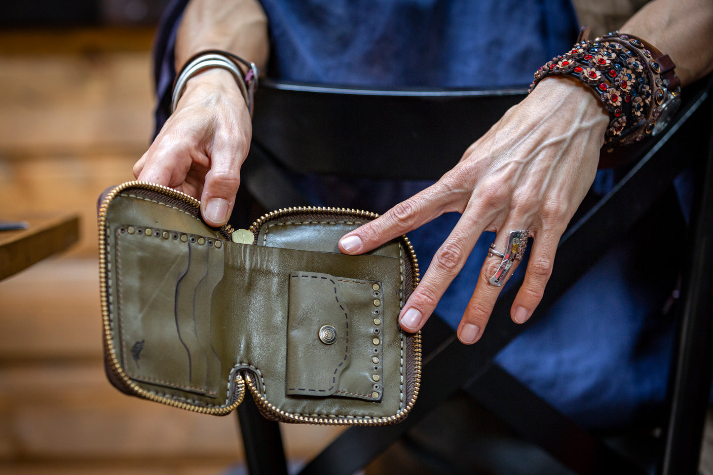 Women's genuine leather purse FENICE