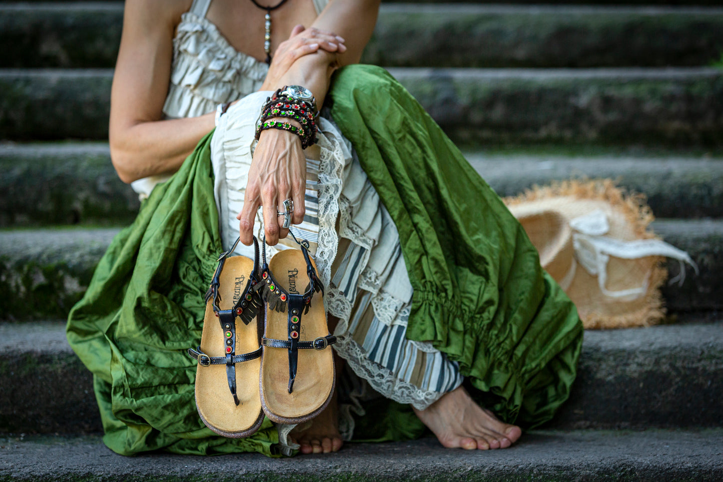 ALEXANDRA Sandalen aus Naturleder