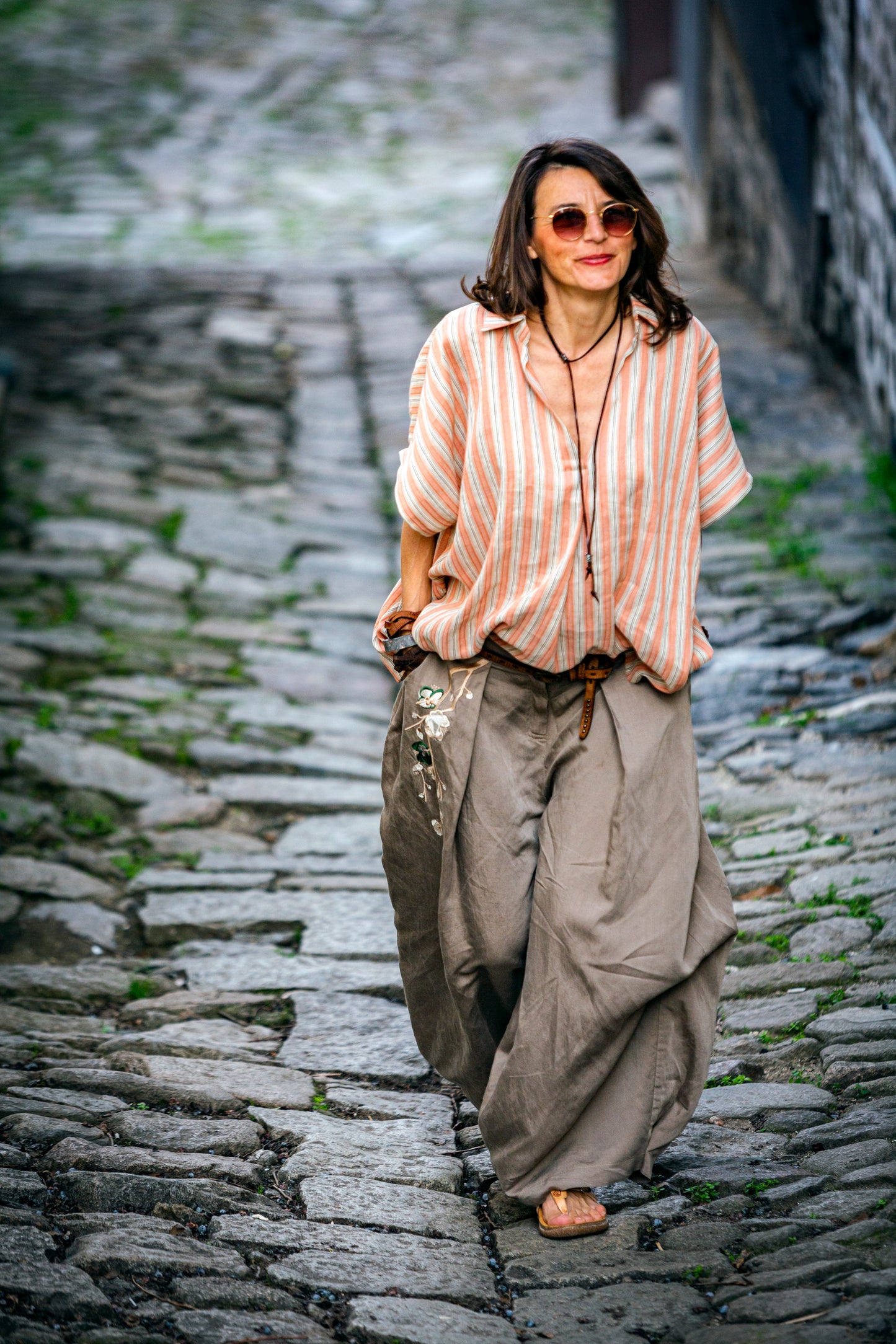 Колан от естествена кожа / светло кафяв камел / UBUD