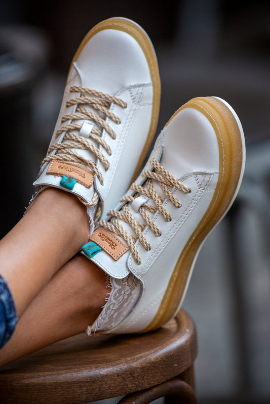 EVA Sneakers white from natural nappa leather