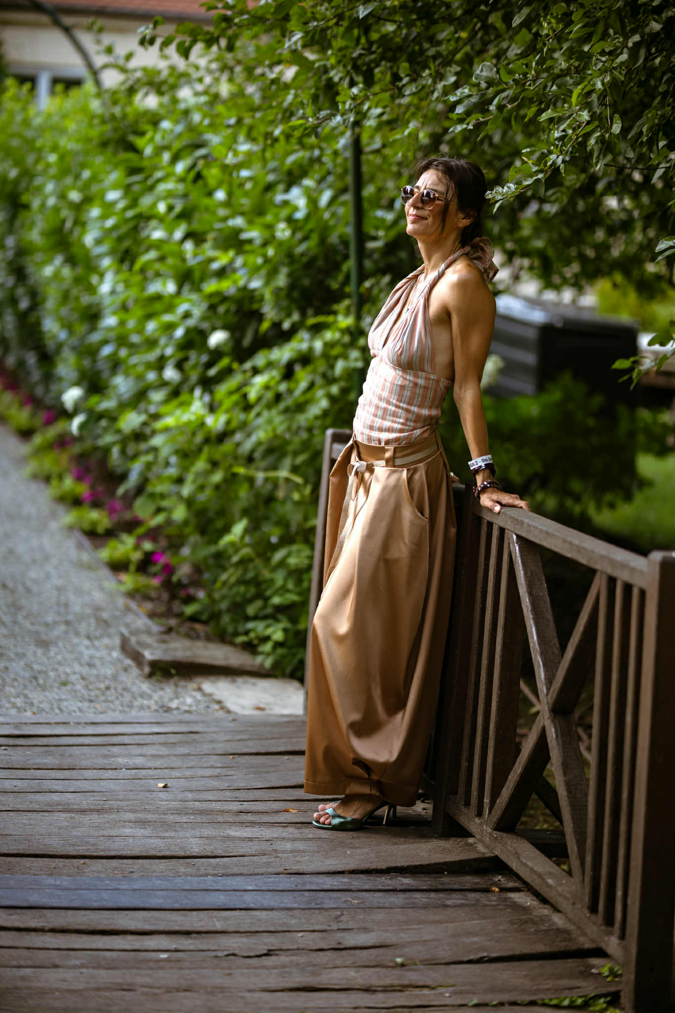 Brown elastic top BRAID