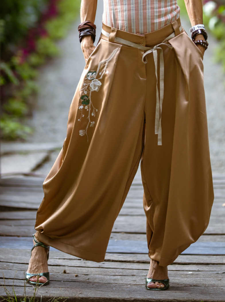 Brown elastic top BRAID