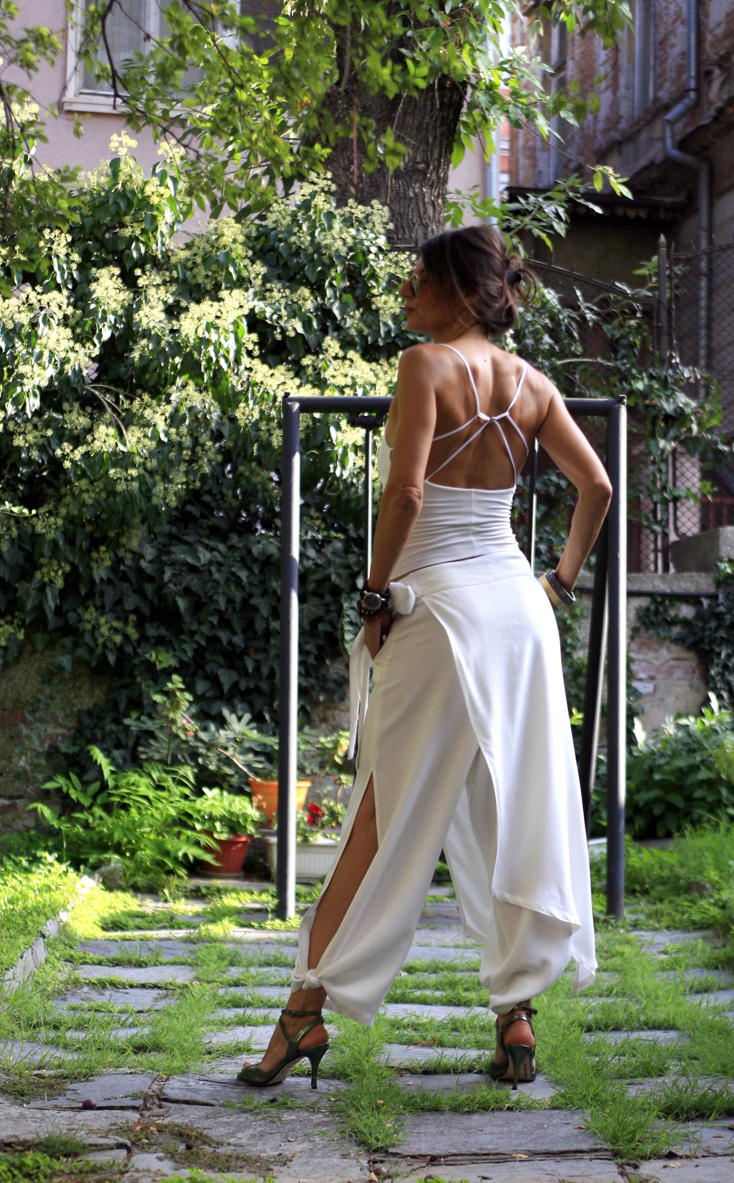 Brown elastic top BRAID