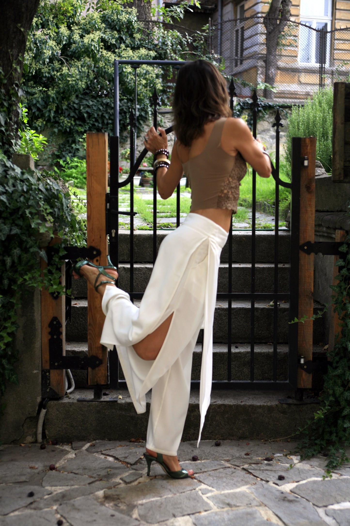 Brown elastic top BRAID