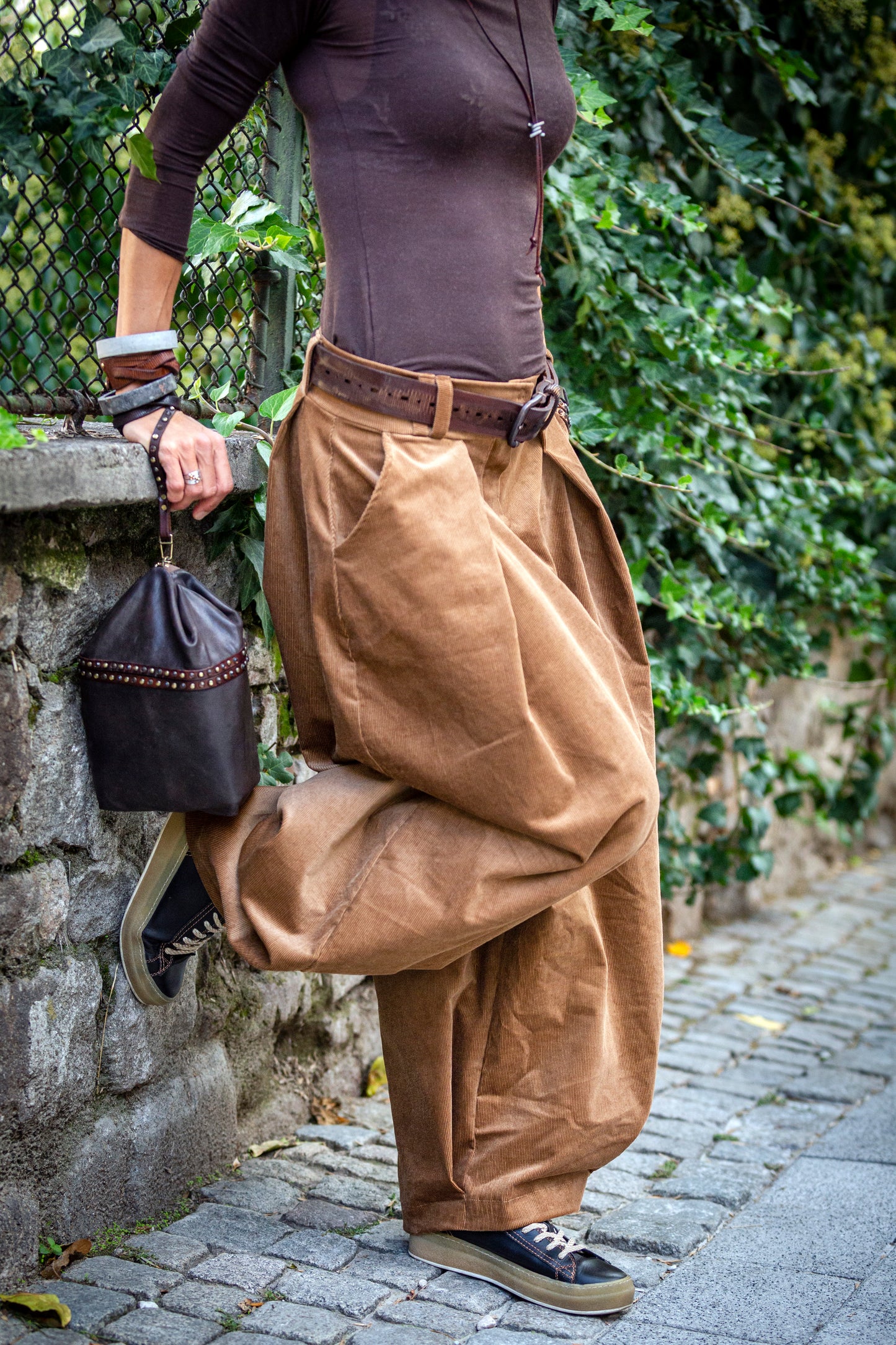 Pants - black from cold wool. We make it according to individual sizes.