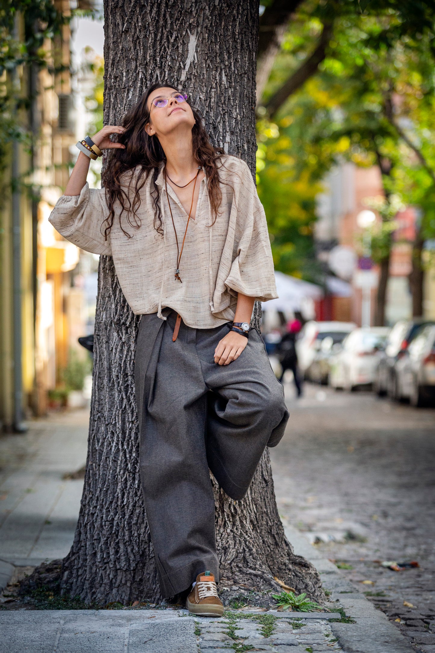 Pants - black from cold wool. We make it according to individual sizes.