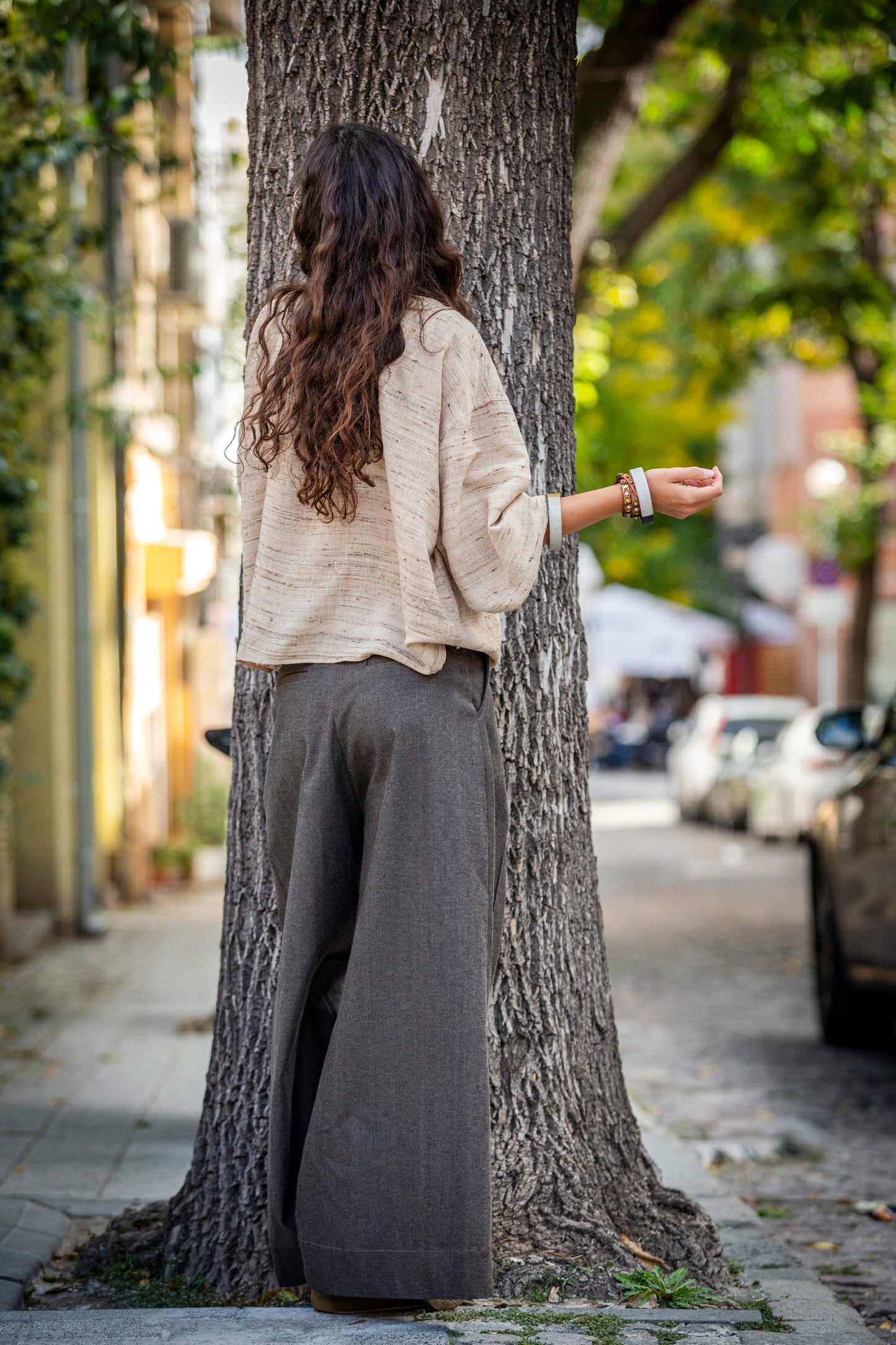 Pants - black from cold wool. We make it according to individual sizes.