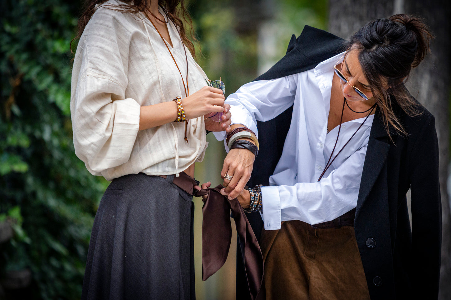 Cloche trousers gray from cold wool. We make it according to individual sizes. 