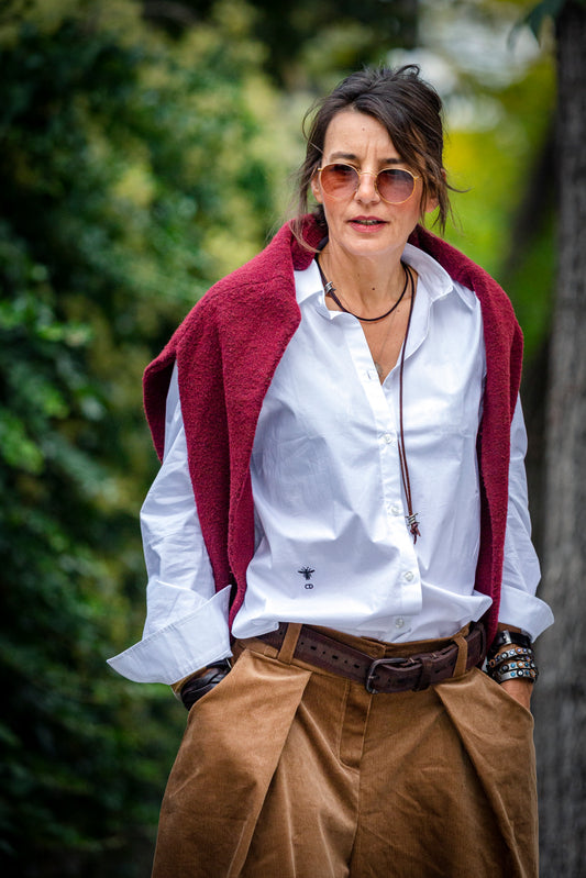 Pants - black from cold wool. We make it according to individual sizes.