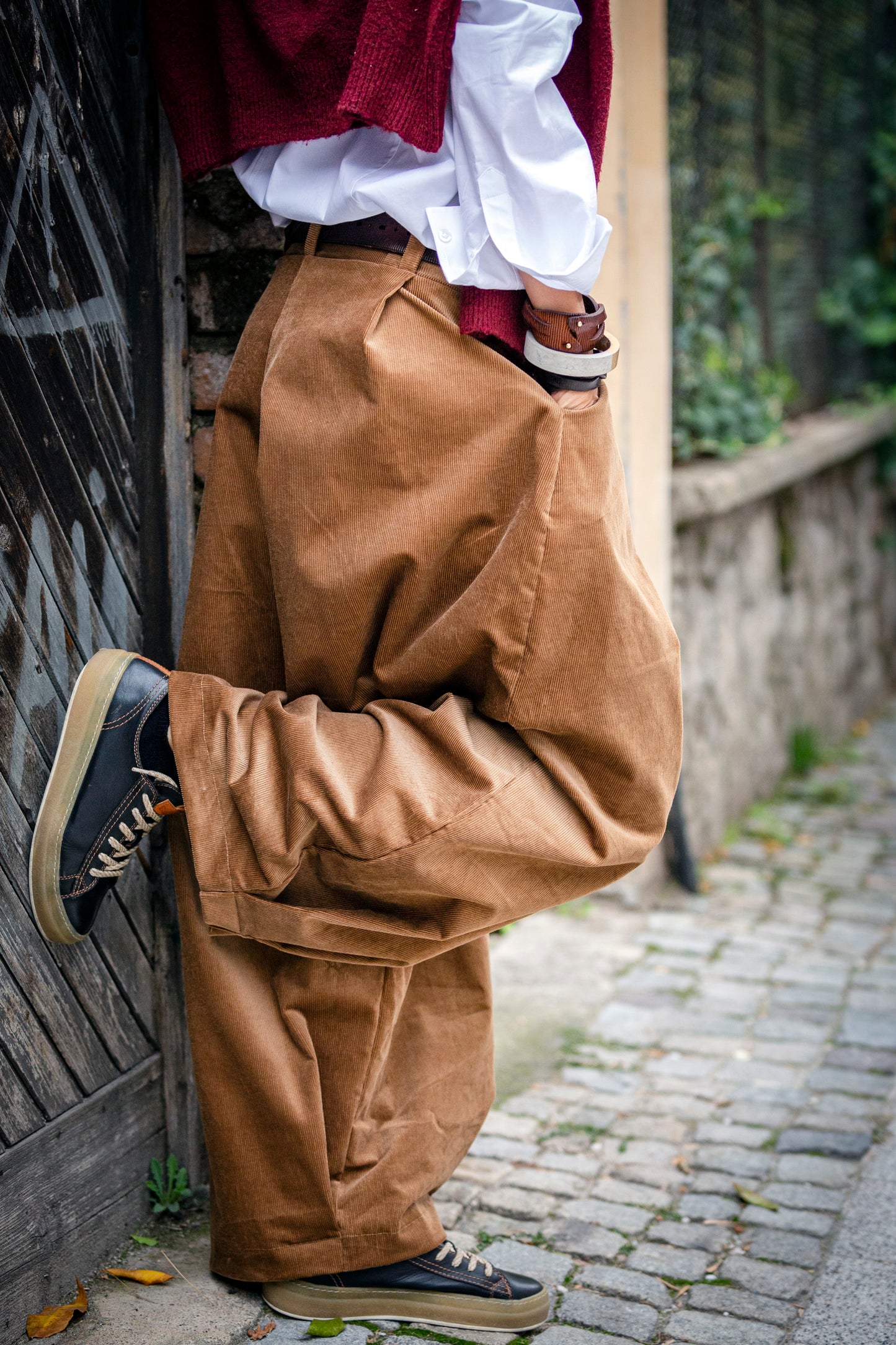 Pants - black from cold wool. We make it according to individual sizes.