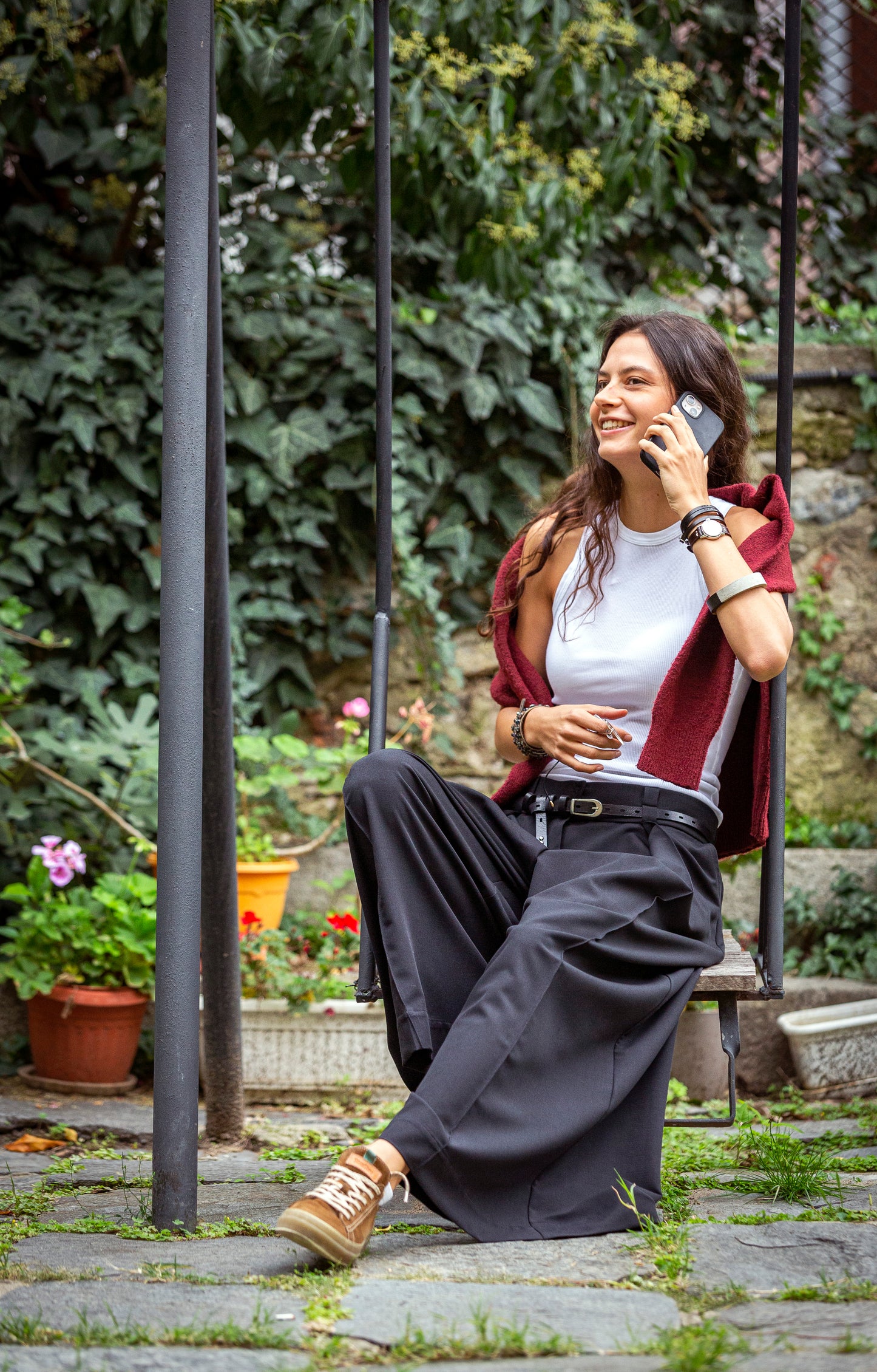 Pants - black from cold wool. We make it according to individual sizes.