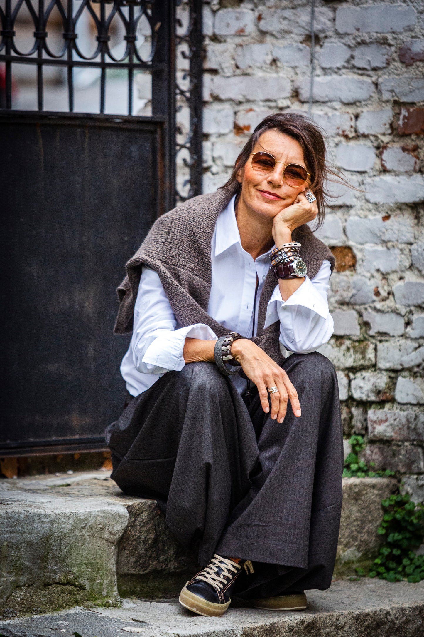 Pants - black from cold wool. We make it according to individual sizes.