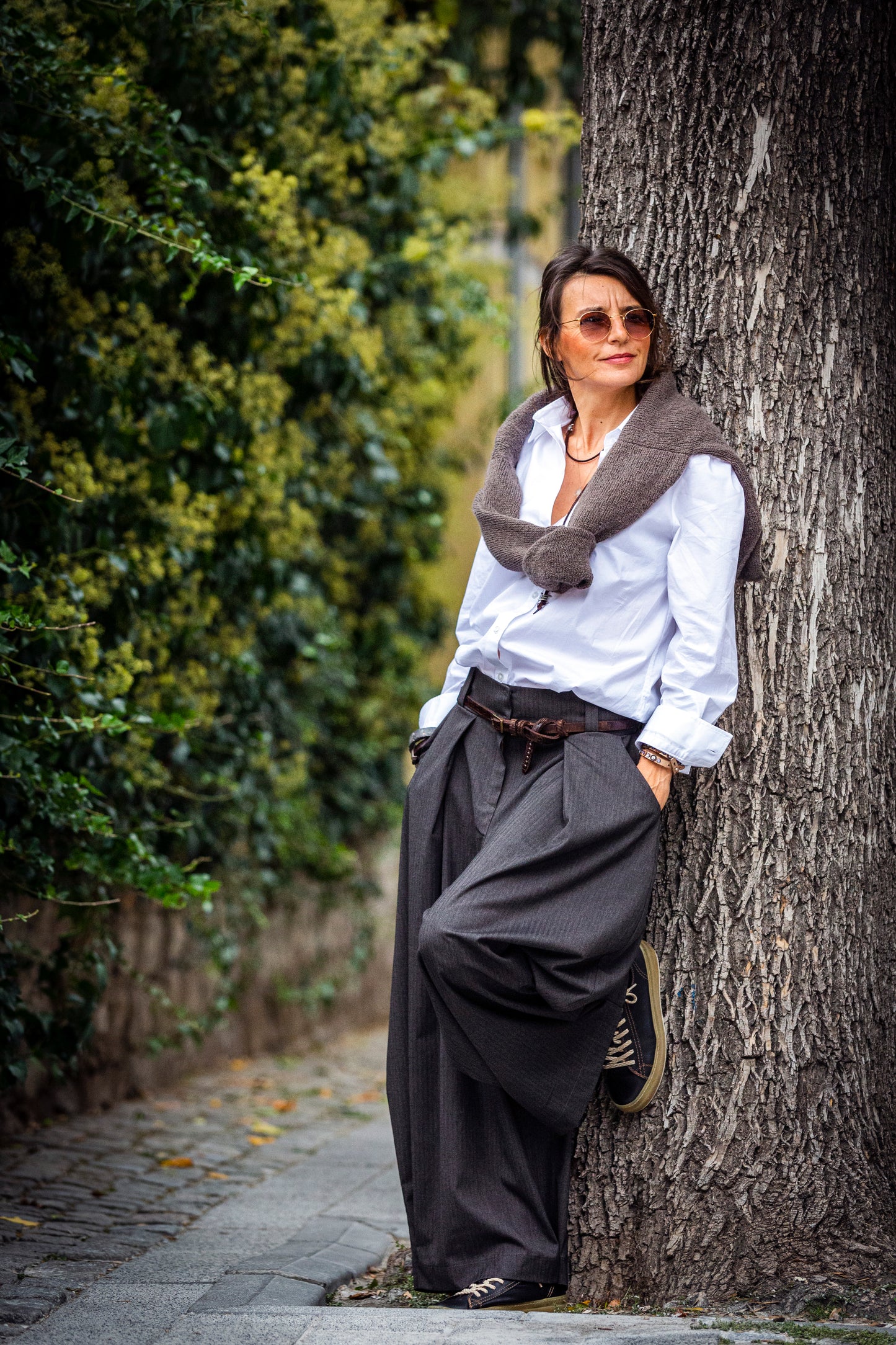 Pants - black from cold wool. We make it according to individual sizes.