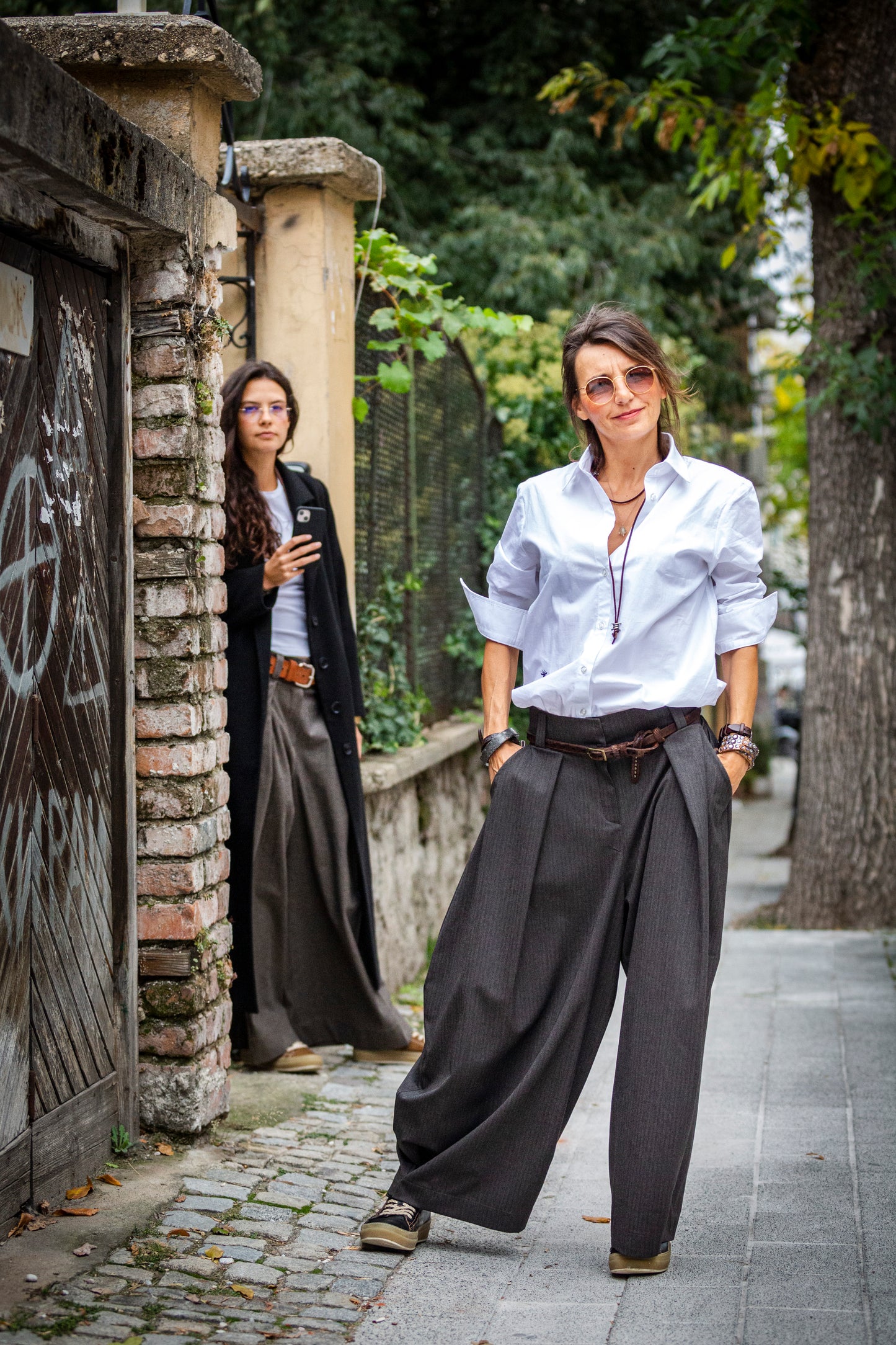 Pants - black from cold wool. We make it according to individual sizes.