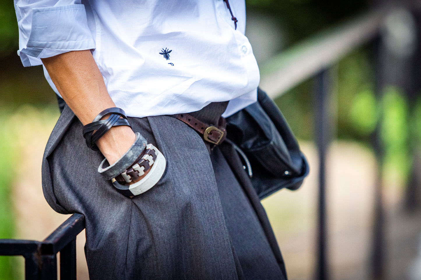 Pants - black from cold wool. We make it according to individual sizes.