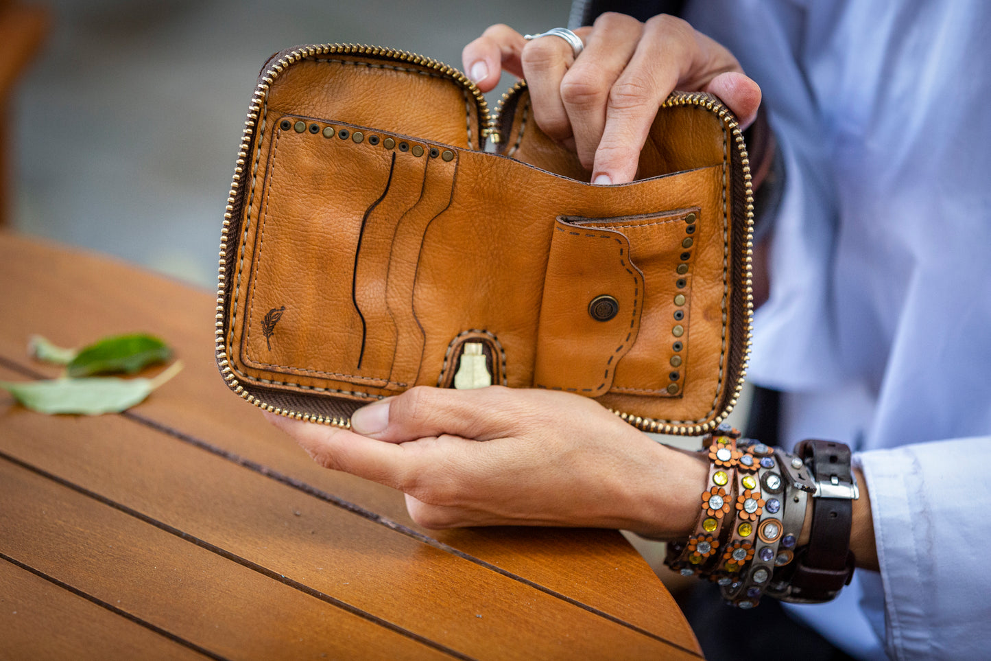 Women's genuine leather purse FENICE