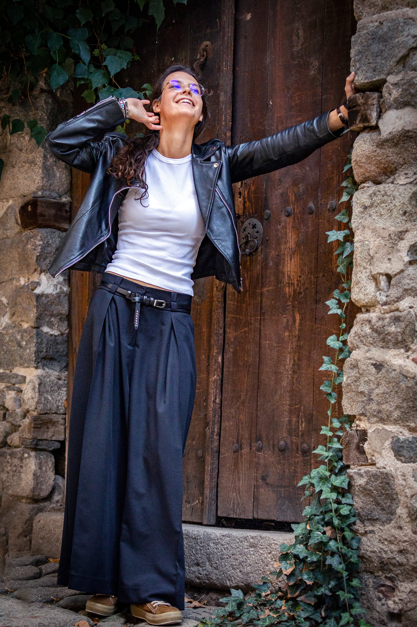 Pants - black from cold wool. We make it according to individual sizes.