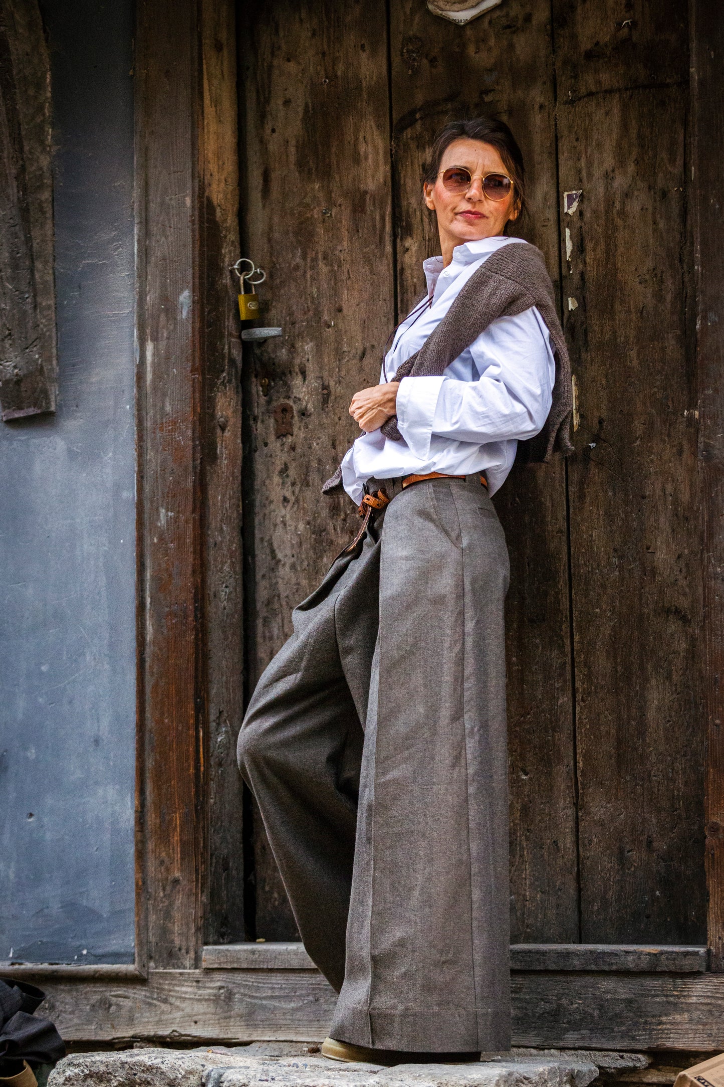 Pants - black from cold wool. We make it according to individual sizes.