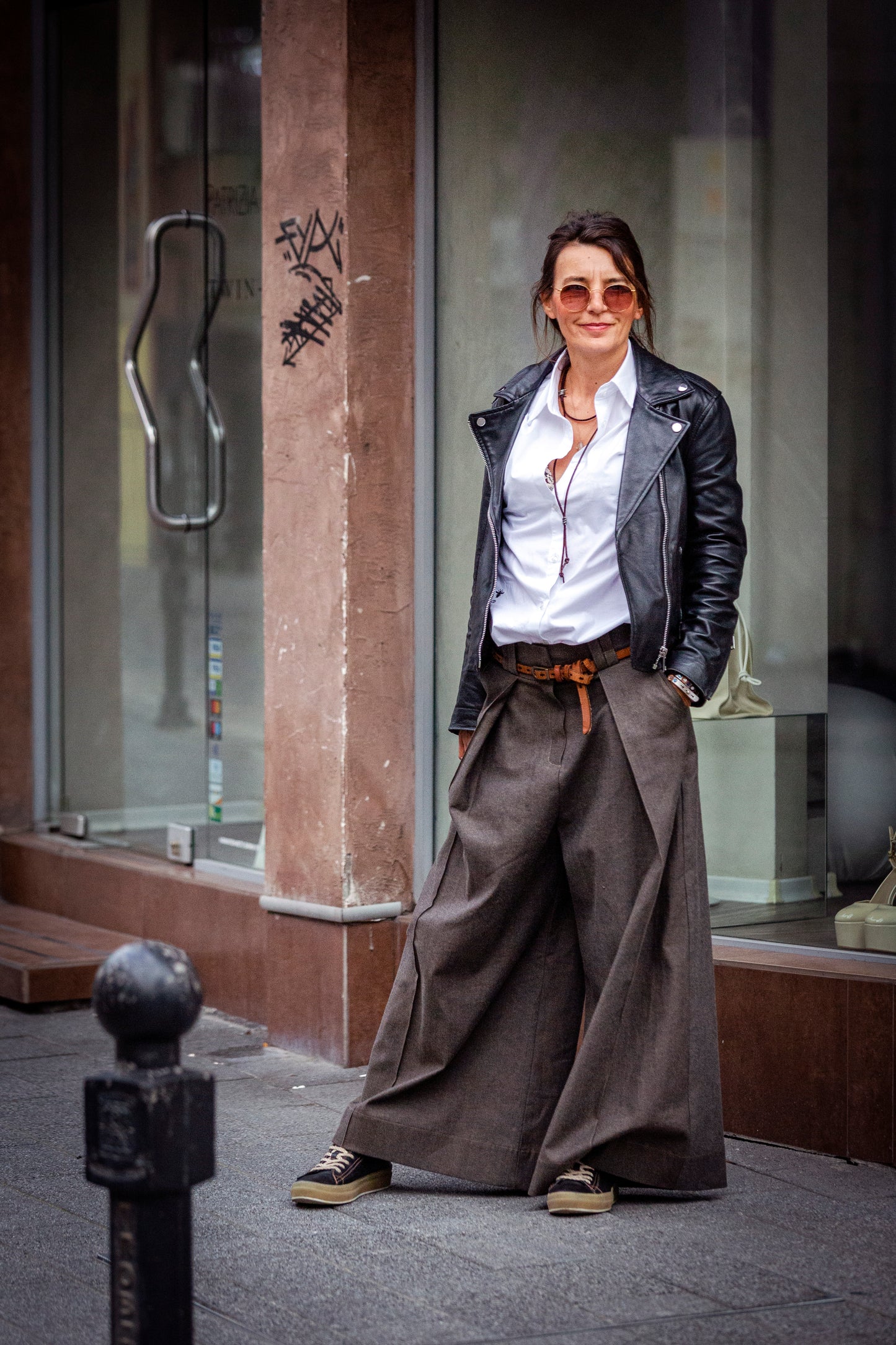 Pants - black from cold wool. We make it according to individual sizes.