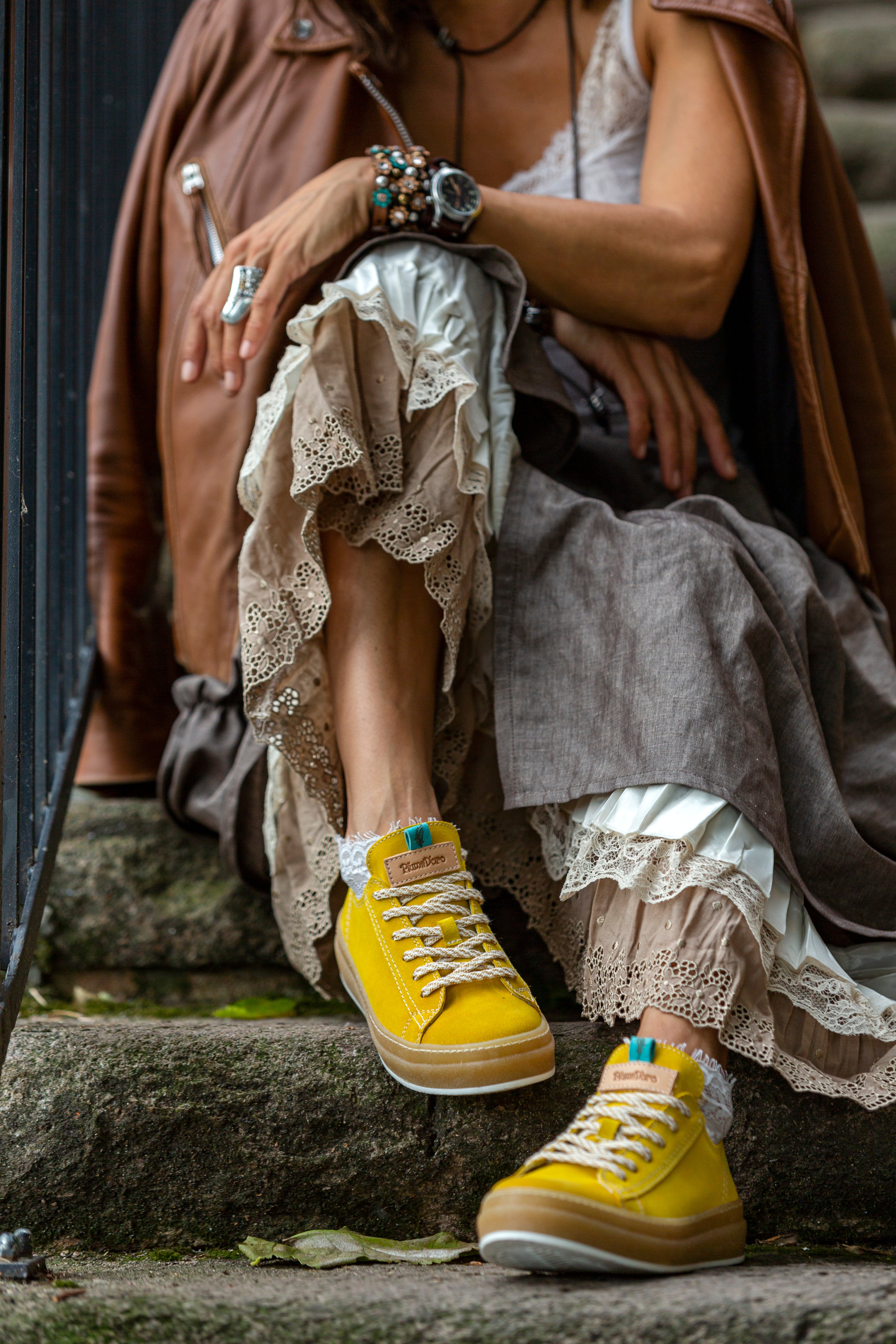 Lemon yellow sneakers online