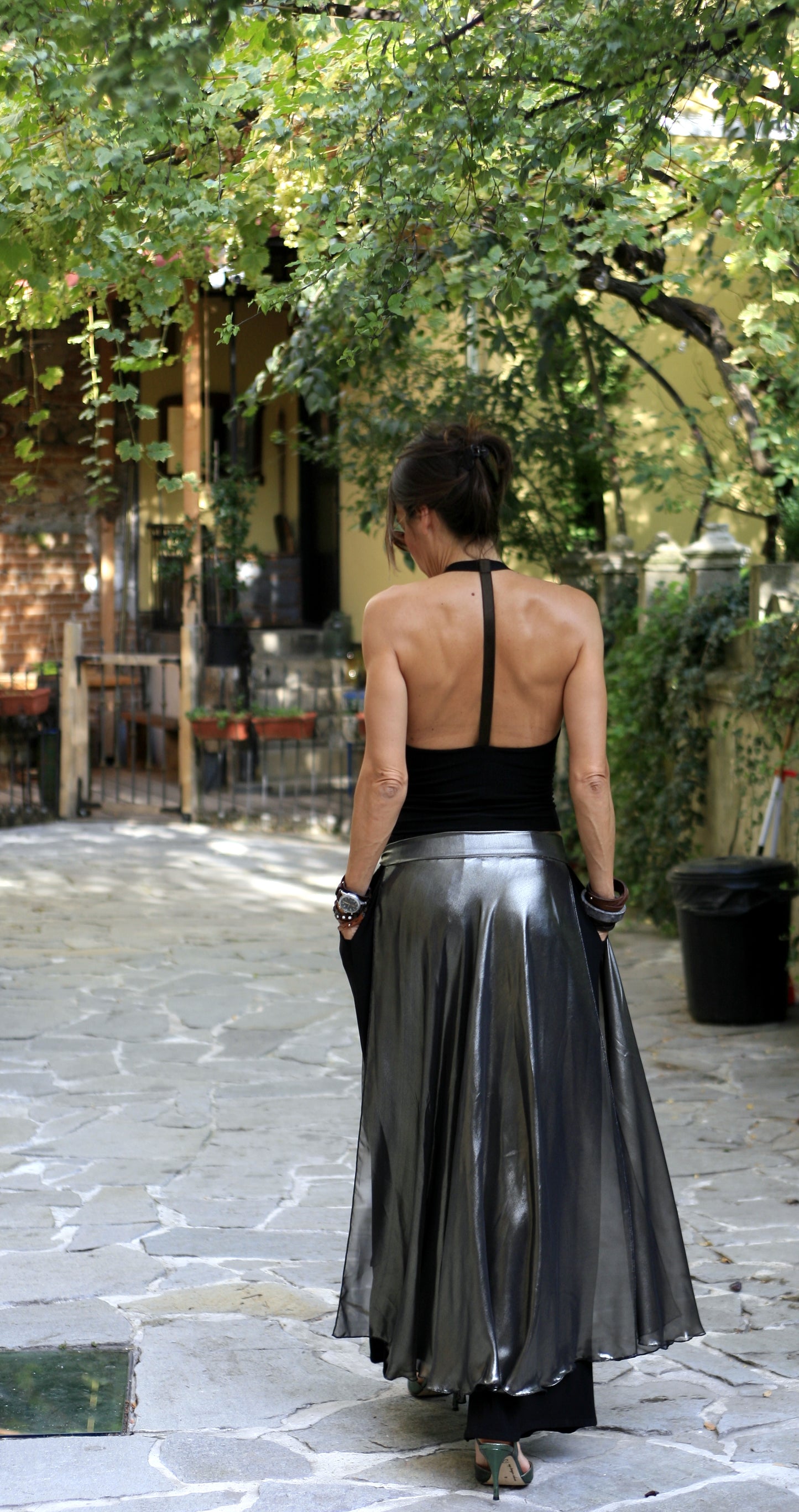 Brown elastic top BRAID