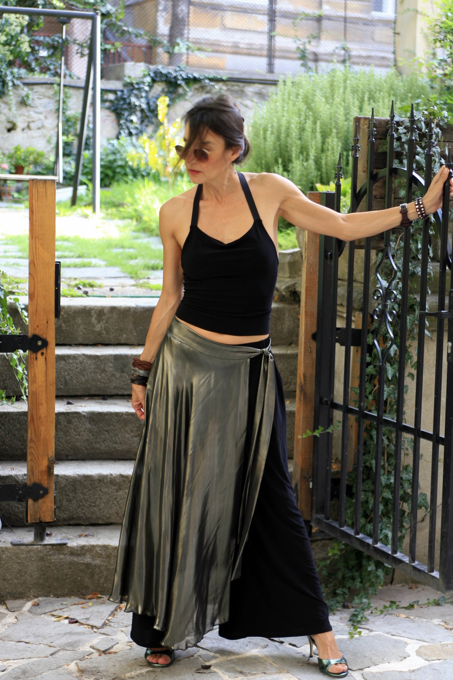 Brown elastic top BRAID